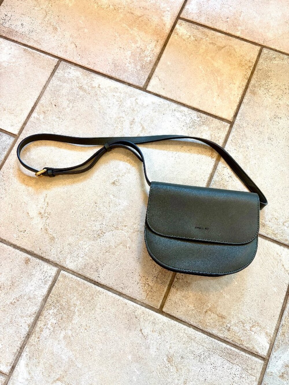 Angela Roi, Vegan Leather, Crossbody, Dark Green